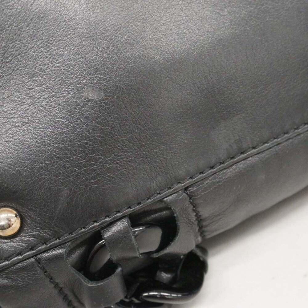 CHANEL Black Lambskin Leather Tote Bag - Picture 10 of 13